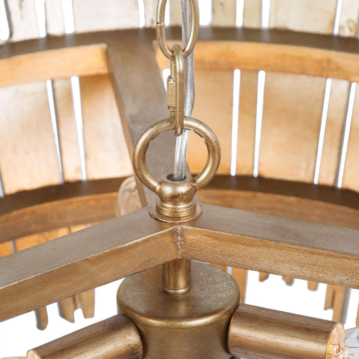 Agricse 3-Light Gold Chandeliers