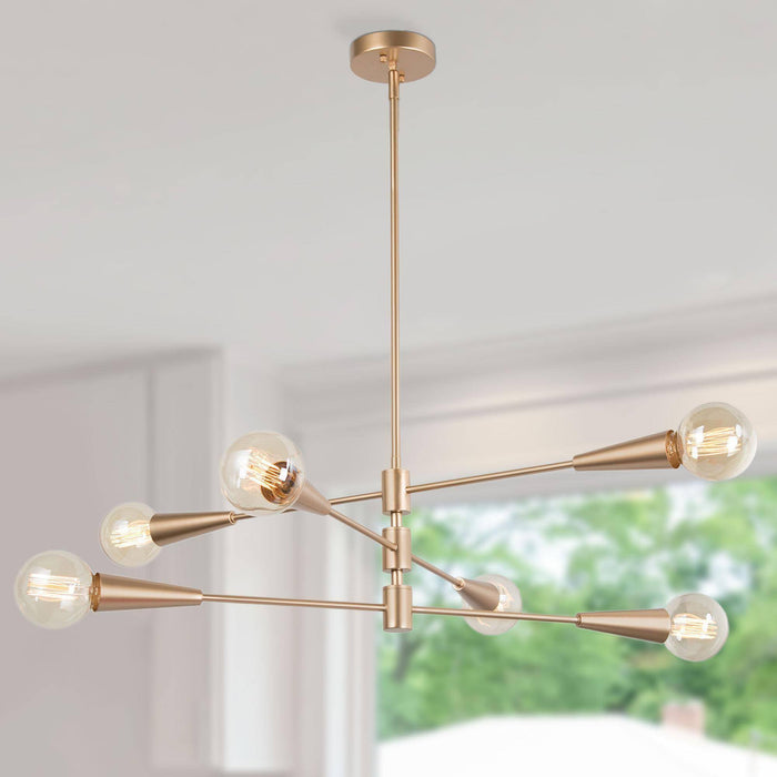 Rivolyn 6-Light Gold Chandeliers
