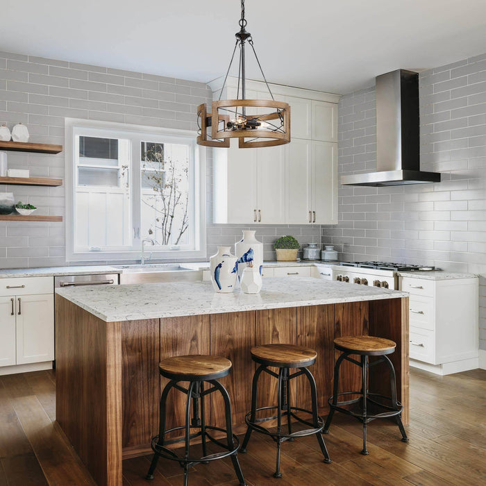 Muffira 3-Light Metal Chandelier