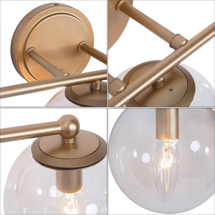 Putali 3-Light Gold Bathroom Vanity Lights