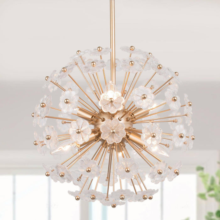 Adonis 6-Light Gold Chandelier