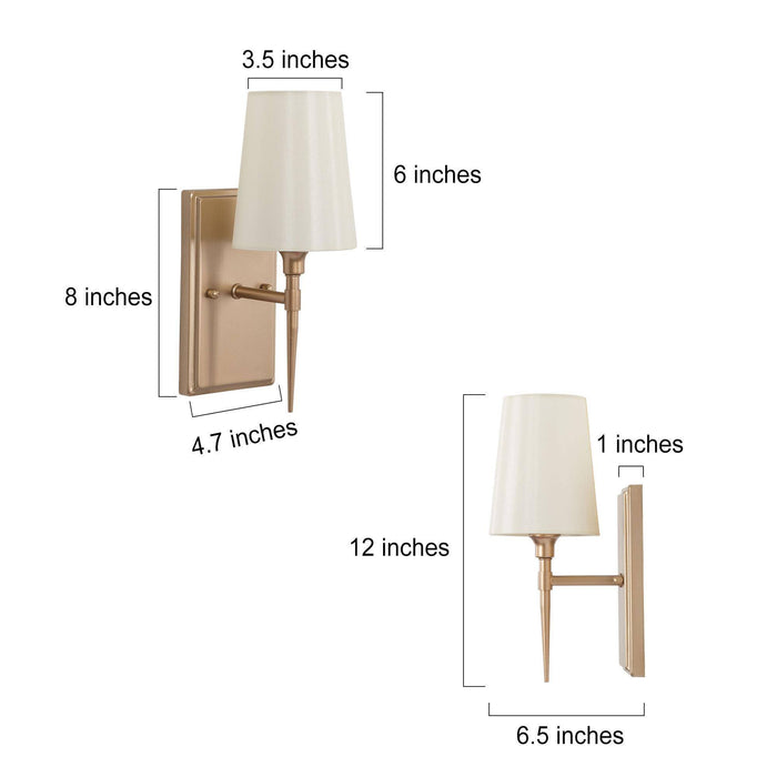 Sanant 1-Light Gold Wall Sconce