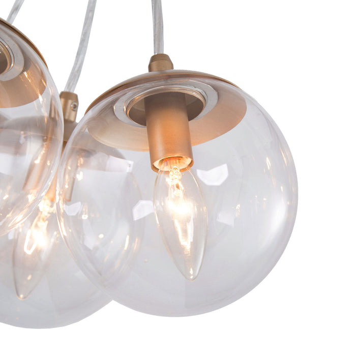 Seretee 5-Light Gold Chandelier