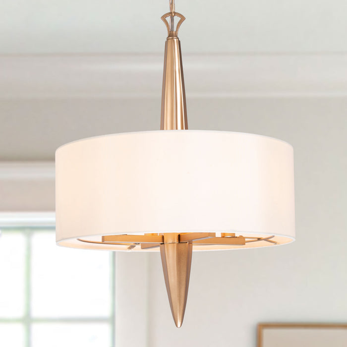 Aviris 4-Light Gold Chandelier