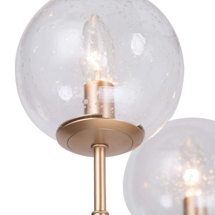 Tyrone 6-Light Gold Glass Radial Chandeliers