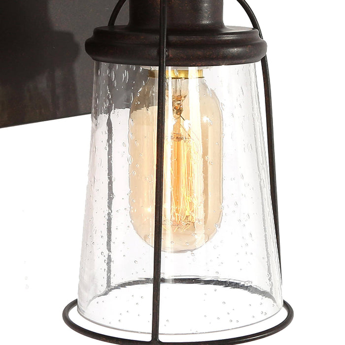 Myrene 3-Light Rust Bathroom Vanity Lights
