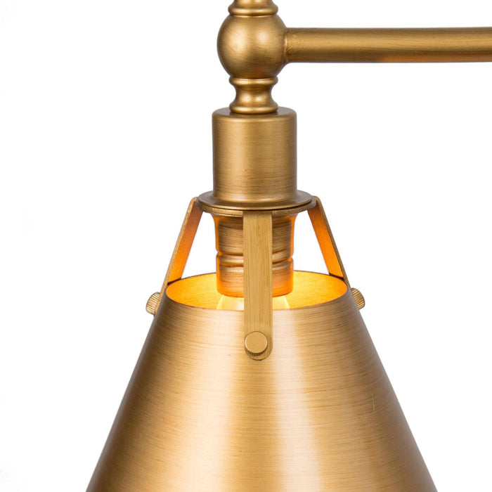 Ives 3-Light Gold Metal Island Light