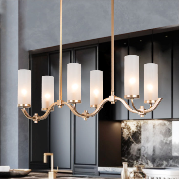 Marlon 6-Light Gold Island Lights