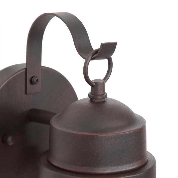 Aestyn 1-Light Transitional Rust Outdoor Wall Lights Set of 2