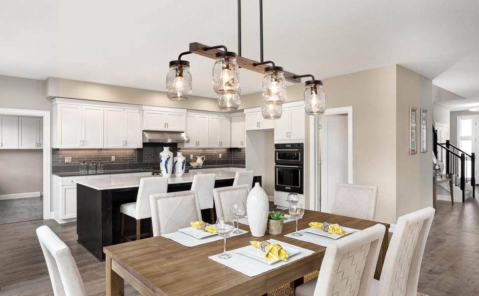 Amthyis 6-Light Wood Island Lights