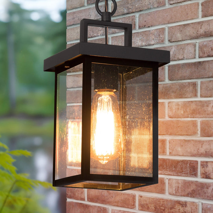 Agades 1-Light Black Outdoor Pendant Light