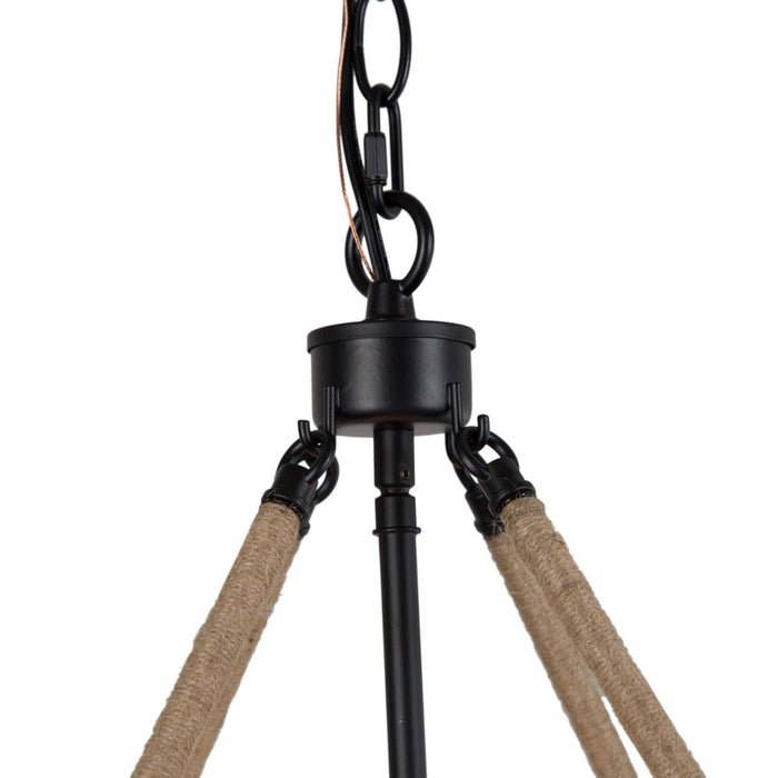 Claufer 4-Light Black Chandelier