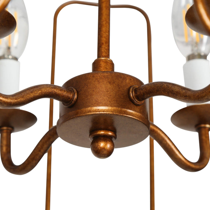 Penmor 4-Light Gold Semi-Flush Mount Lights