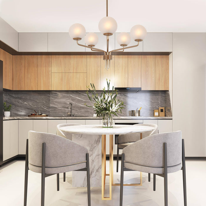 Latricewilks 5-Light Large Gold Chandelier