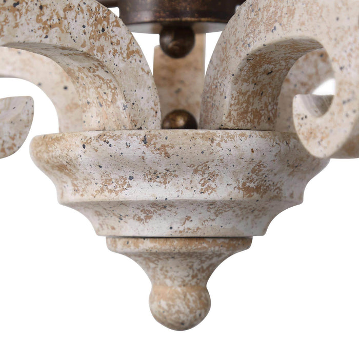 Euexia 3-Light Wood Chandelier