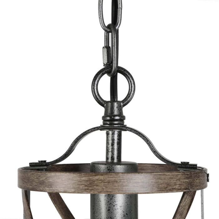 Amalth 1-Light Wood Pendant Light