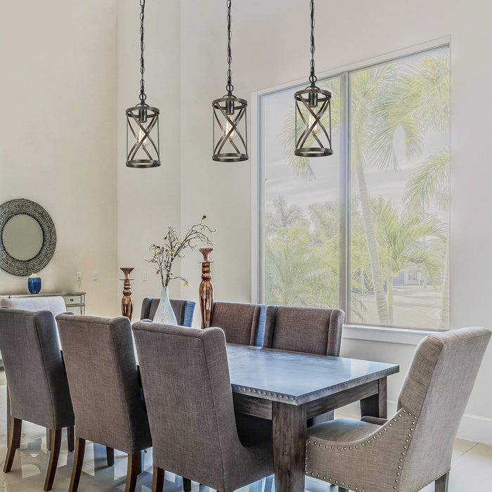 Amalth 1-Light Wood Pendant Light