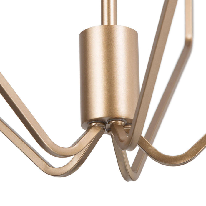 Eukolon 5-Light Gold Chandelier
