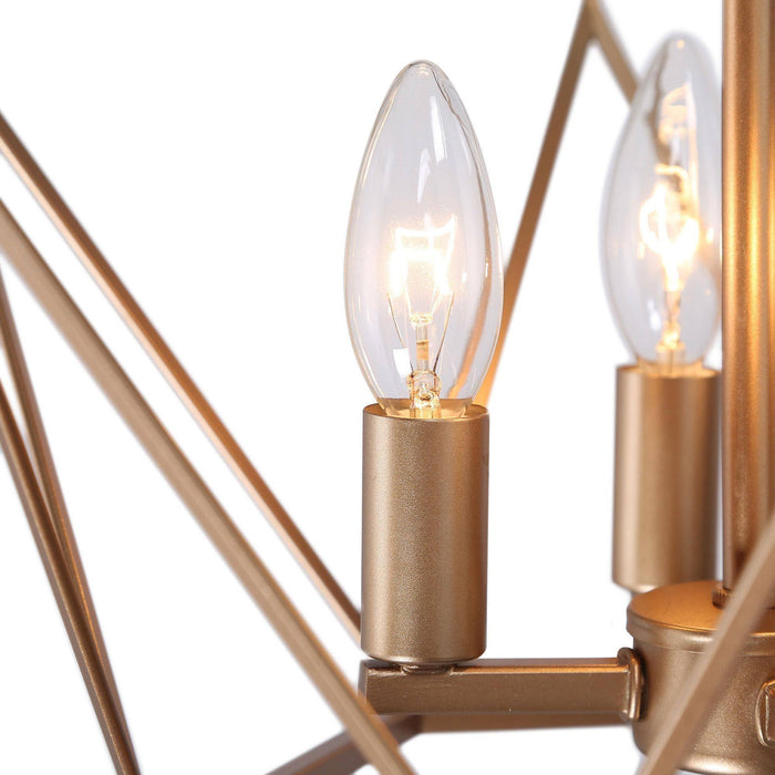 Janice 4-Light Gold Chandeliers