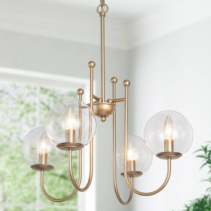 Radilys 4-Light Gold Chandelier