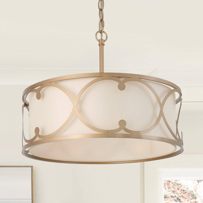 Cumrel 3-Light Gold Chandelier