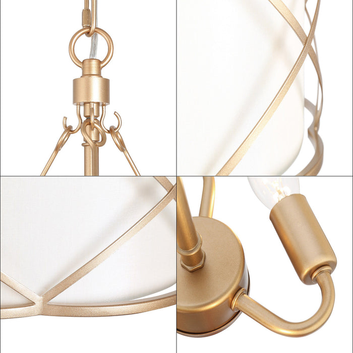 Nirelle 3-Light Gold Chandeliers