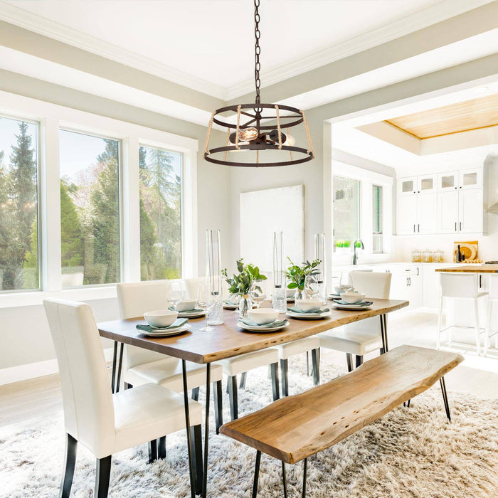 Saibey 3-Light Wood Chandelier