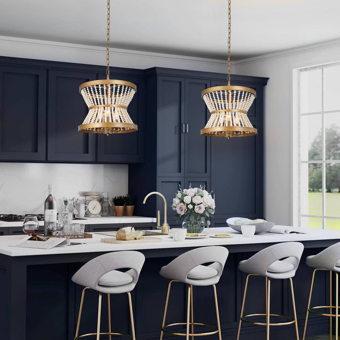 Cassire 3-Light Gold Chandelier