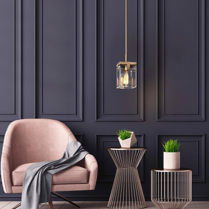 Pernvs 1-Light Gold Pendant Light