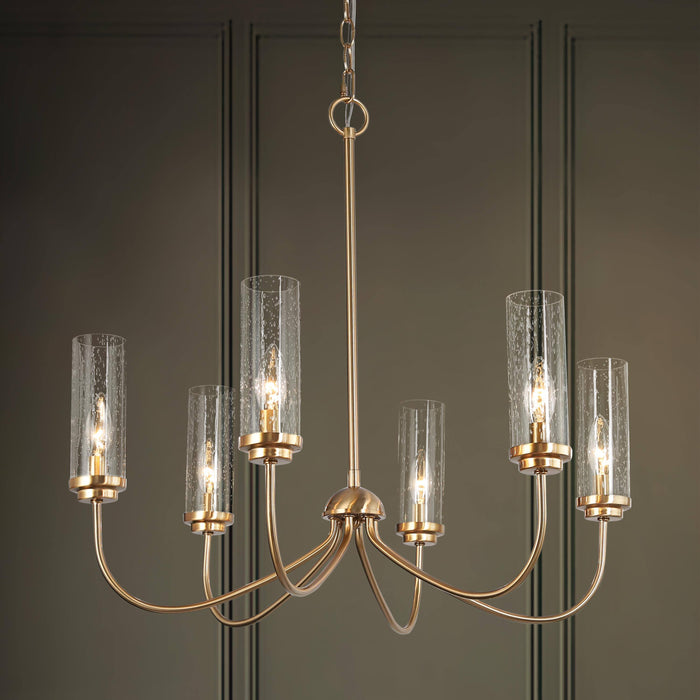Orilin 6-Light Brass Chandelier