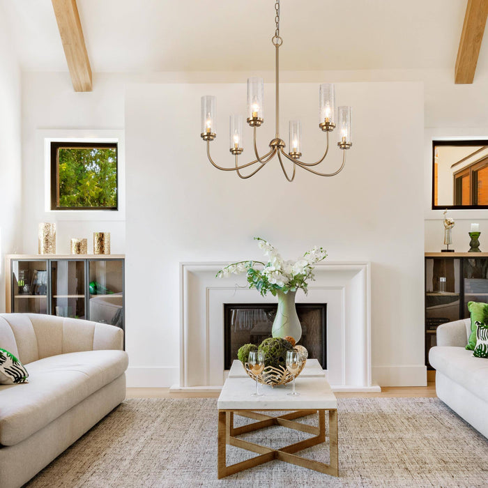 Orilin 6-Light Brass Chandelier