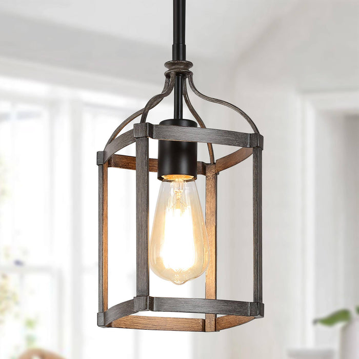 Sereris 1-Light Wood Pendant Lights