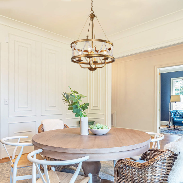 Jerelle 4-Light Gold Chandelier