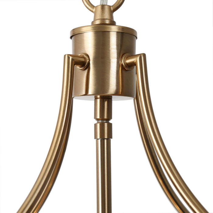Calytra 4-Light Black and Gold Chandelier
