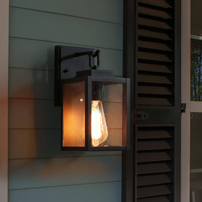 Wyntir 1-Light Black Outdoor Wall Light