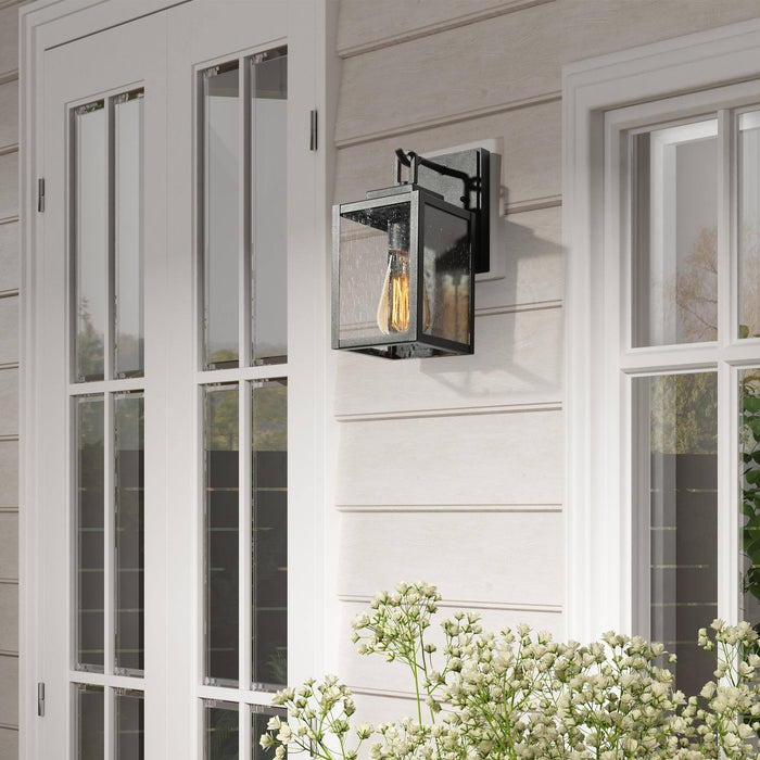 Wyntir 1-Light Black Outdoor Wall Light