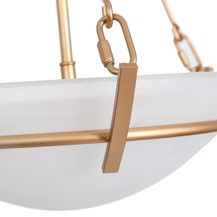 Dibrel 3-Light Gold Chandelier