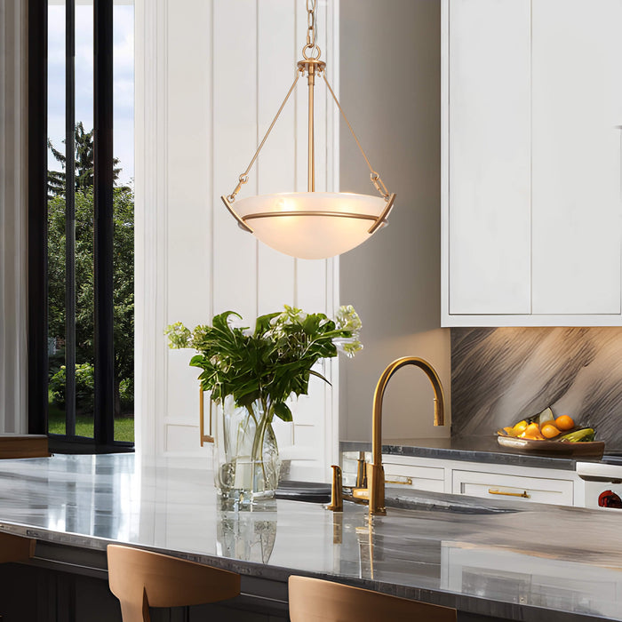 Dibrel 3-Light Gold Chandelier