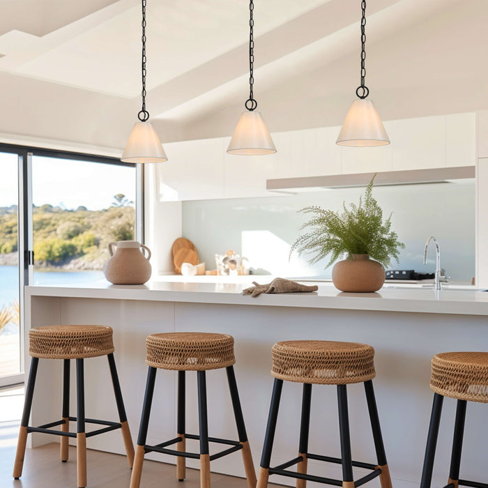 Mitsira 1-Light Black Pendant Light