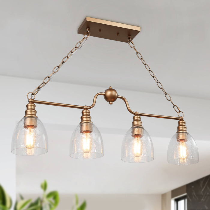Dstrone 4-Light Gold Island Light