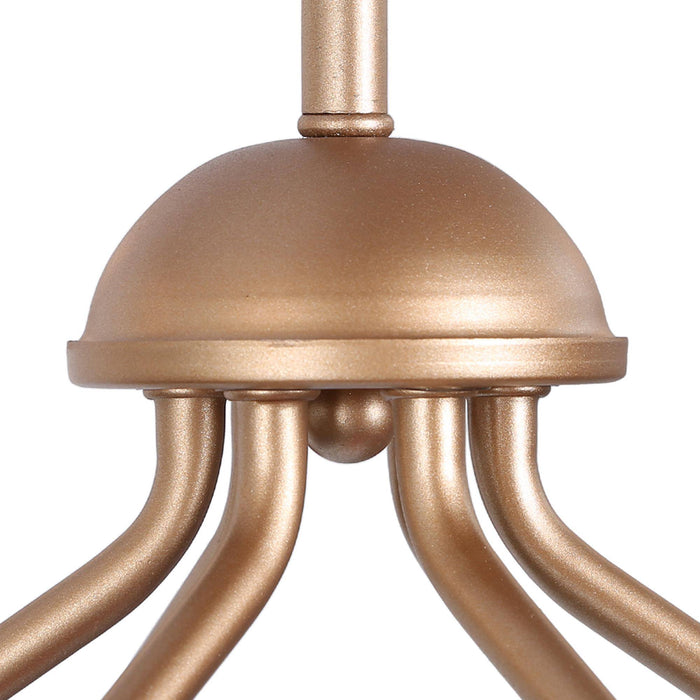 Orilin 6-Light Gold Chandelier