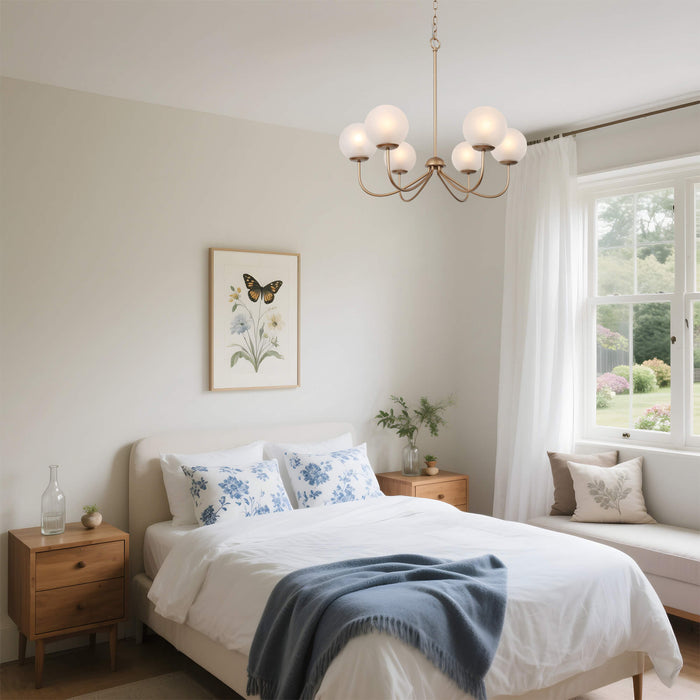 Orilin 6-Light Gold Chandelier