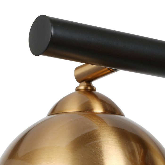 Semeri 6-Light Black and Brass Island Light