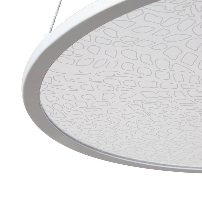 Pramix 1-Light LED White Chandelier