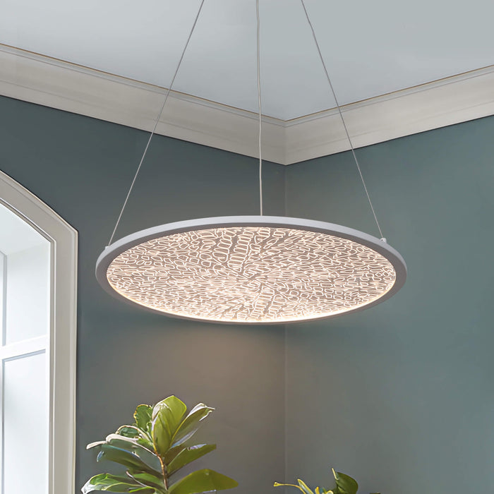 Pramix 1-Light LED White Chandelier