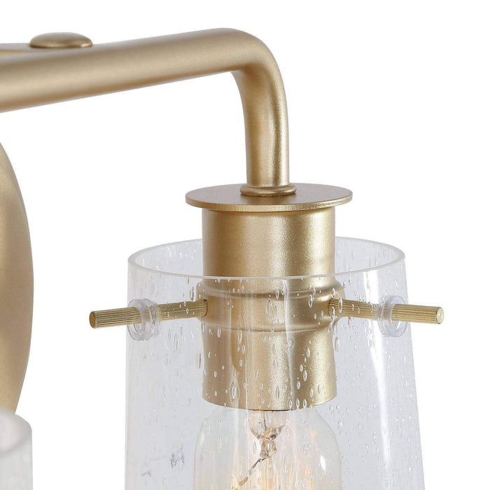 Suntiny 2-Light Gold Bathroom Vanity Lights