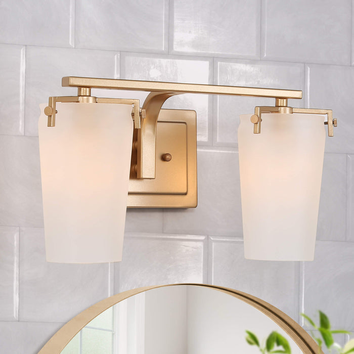 Gormea 2-Light Gold Bathroom Vanity Light
