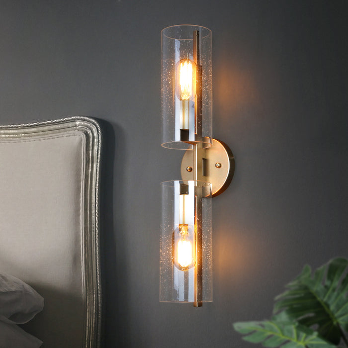 Calenie 2-Light Gold Bathroom Vanity Lights