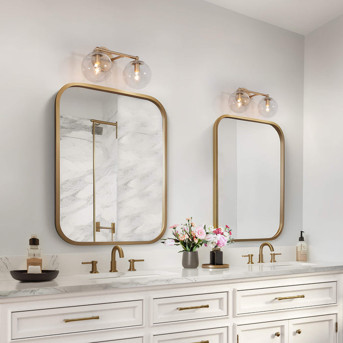 Putali 2-Light Gold Bathroom Vanity Light