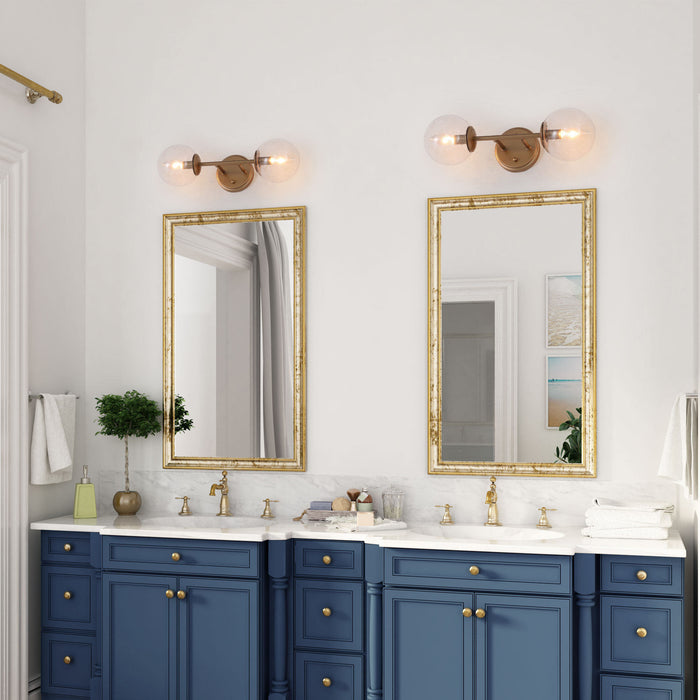 Trigora 2-Light Gold Vanity Light